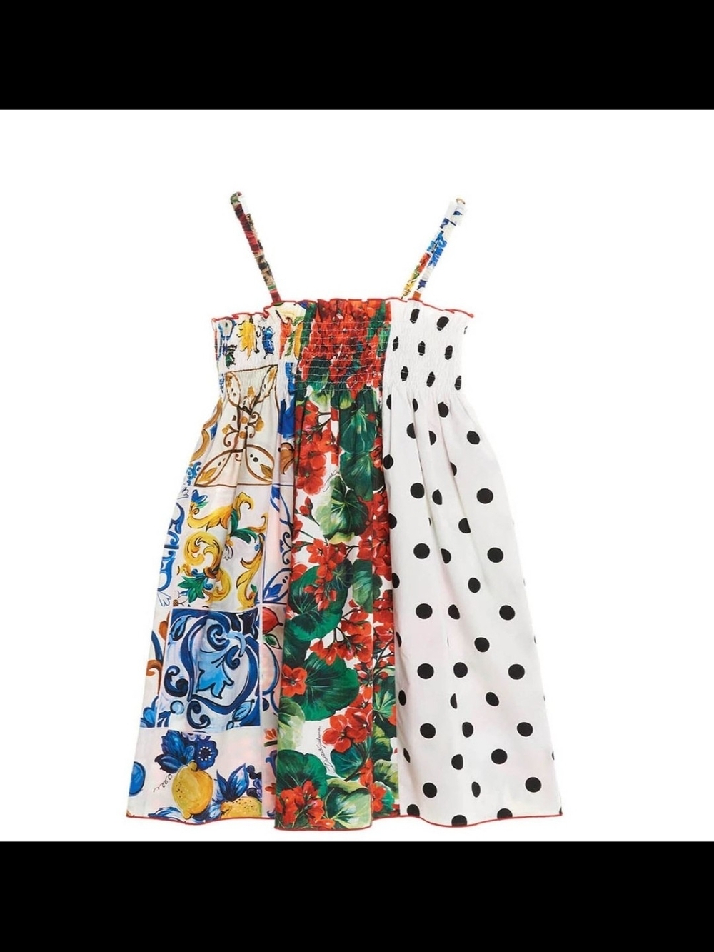 Dolce & Gabbana Multicolor Patchwork Kids 7/8 Dress